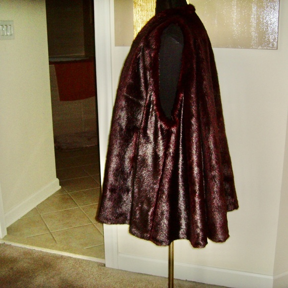 Faux Fur Mink Swing Coat/Vest - Picture 15 of 16